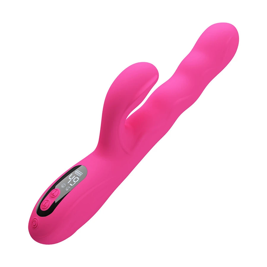 PRETTY LOVE - VIBRATORE A CONIGLIO MULTIFUNZIONE INVERNALE CON DISPLAY LED ROSA
